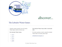 Tablet Screenshot of labradorwintergames.ca